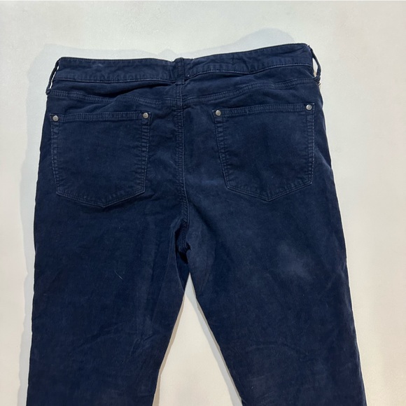 Pilcro and the Letterpress Women’s size 31 Navy Blue Corduroy Parallel Pants - Picture 2 of 11